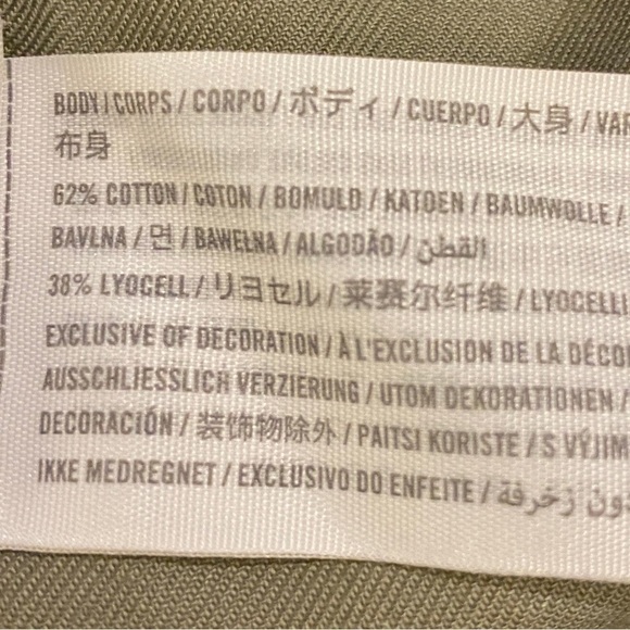 Abercrombie XL Cargo Relaxed Jogger Pants Women’s Tan Beige Cotton Lyocell - Picture 9 of 10